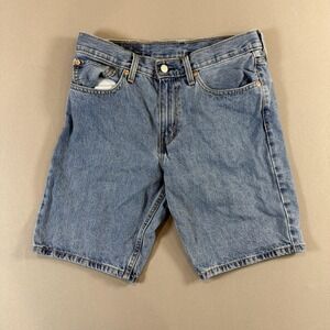 Levi's Denim Jeans Shorts Mens 32 Blue Medium Wash 405 Bermuda 5 Pocket Casual